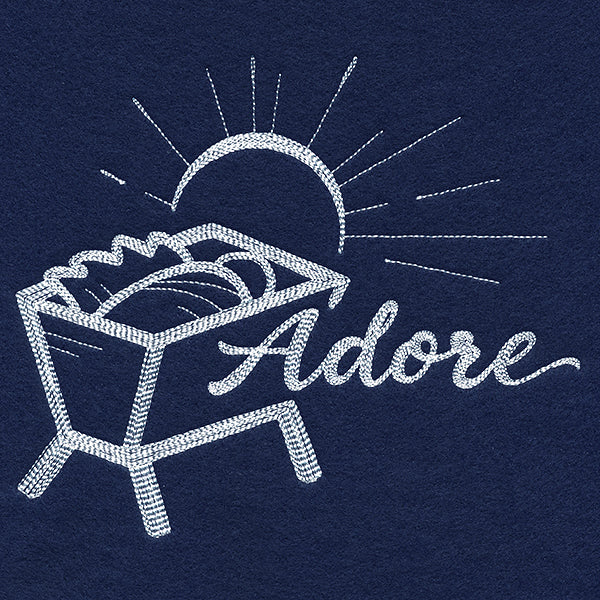 Manger with Adore (Whitework) - Image 4