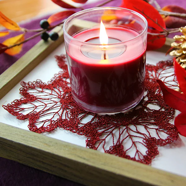 Maple Leaf Square Doily (Battenburg Lace) - Image 6