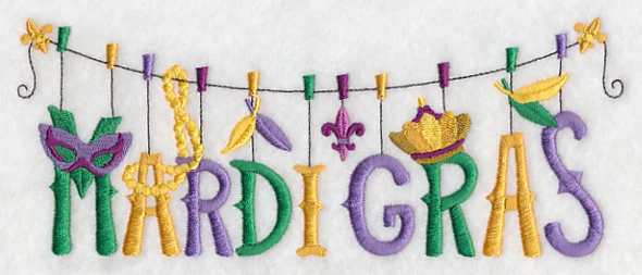 Mardi Gras Revelry Clothesline - Image 3