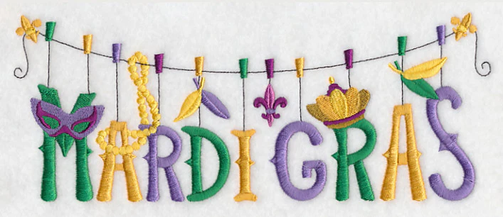 Mardi Gras Revelry Clothesline - Image 6