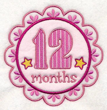 Medallion - 12 Months (Applique) - Image 4
