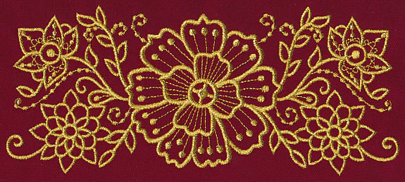 Mehndi Elegance (Goldwork) - Image 3
