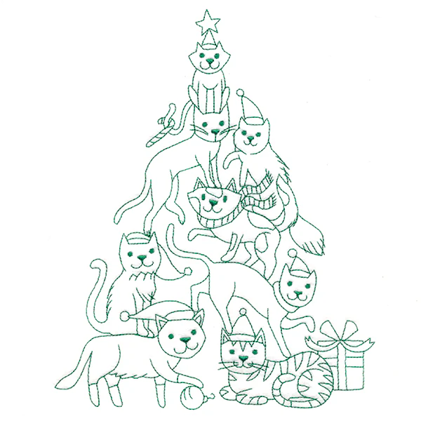 Meowy Christmas Tree Stack - Image 4