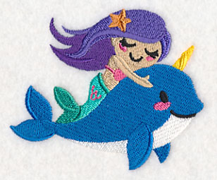 Mermaid Friends - Narwhal and Mermaid - Image 3