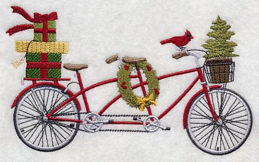 Merry Christmas Tandem Bicycle - Image 3