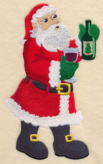 Merry Christmas Wine - Santa - Image 3