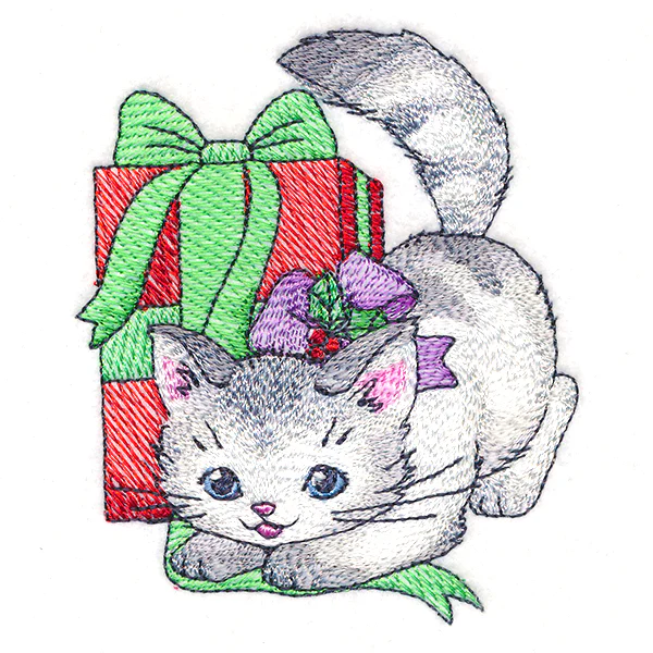 Merry Kitty with Gift - Image 3