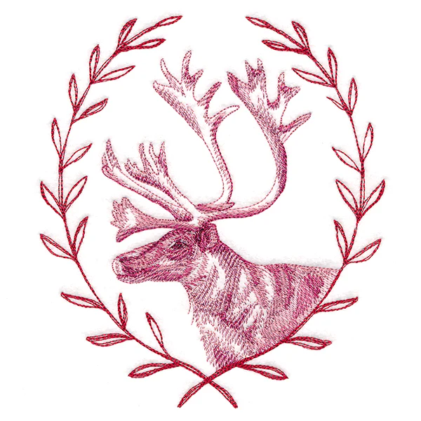 Merry Reindeer with Laurels - Image 2