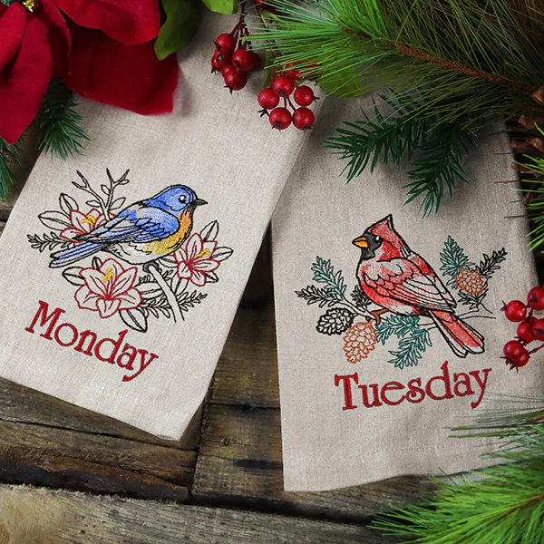 Merry Tuesday - Cardinal with Pinecones - Image 6