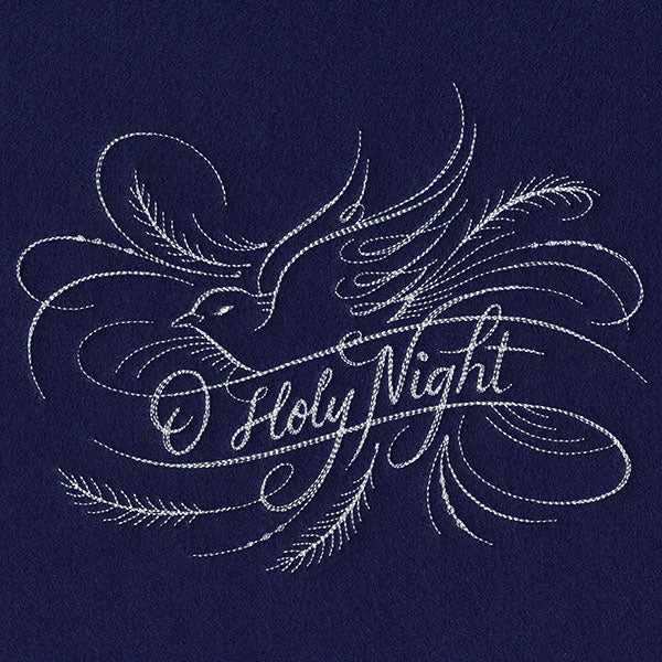 O Holy Night Calligraphy (Whitework) - Image 2
