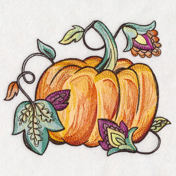 Painted Jacobean Pumpkin - Image 2