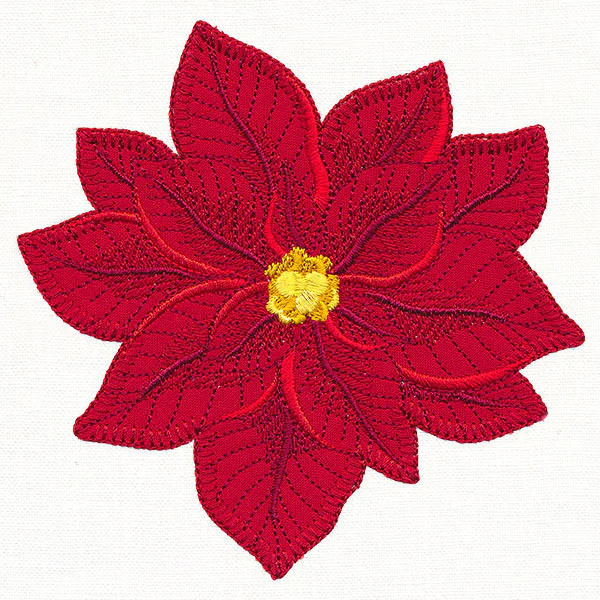 Peaceful Poinsettia (Heirloom Applique) - Image 10