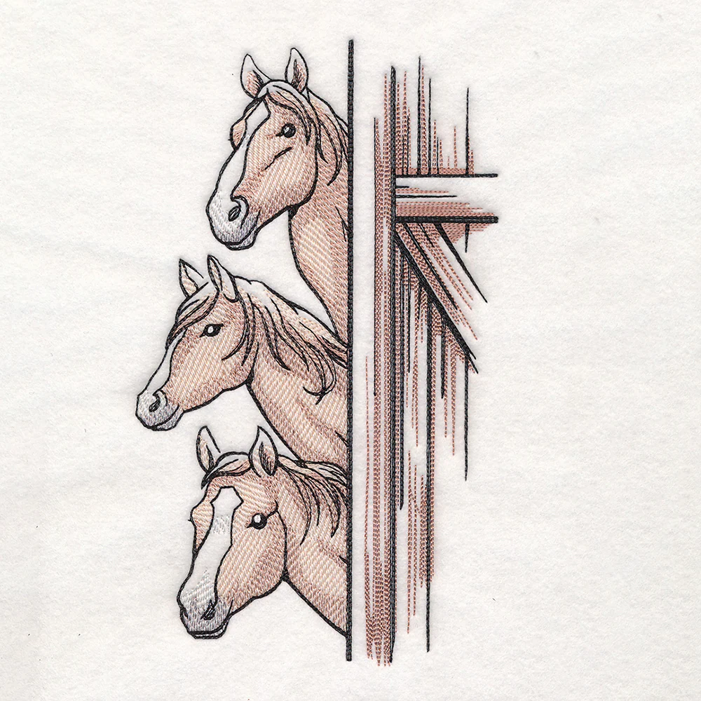 Peeking Farm Horse Stack - Image 3