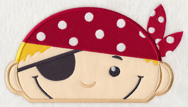 Peeking Pirate (Applique) - Image 4