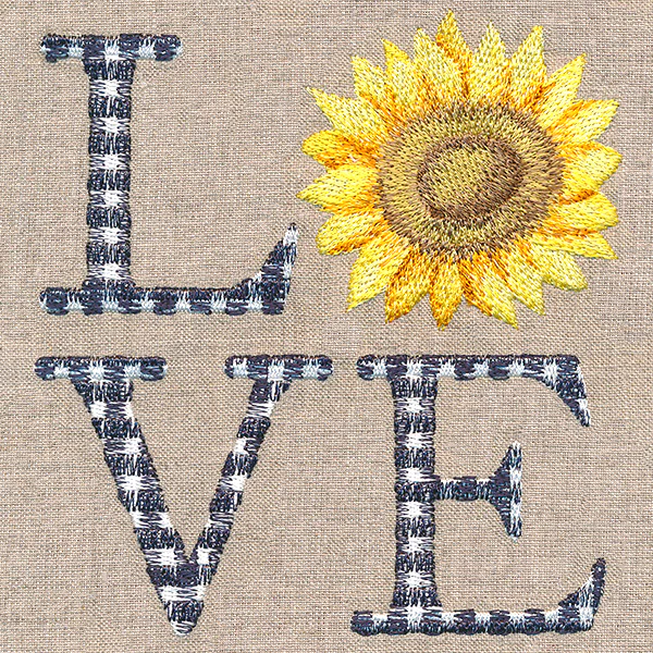 Plaid Love with Sunflower - Image 3