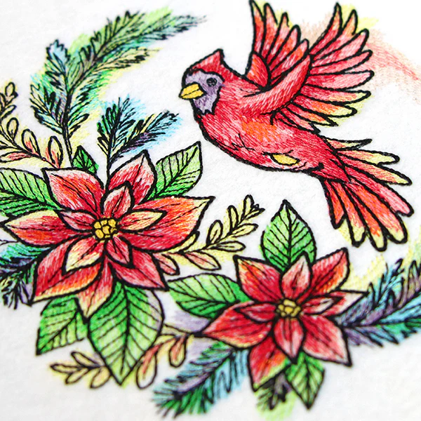 Poinsettia Blooms Cardinal - Image 13