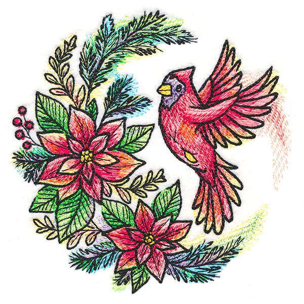 Poinsettia Blooms Cardinal - Image 23