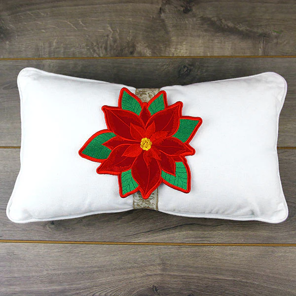 Poinsettia Pillow Wrap (In-the-Hoop) - Image 7