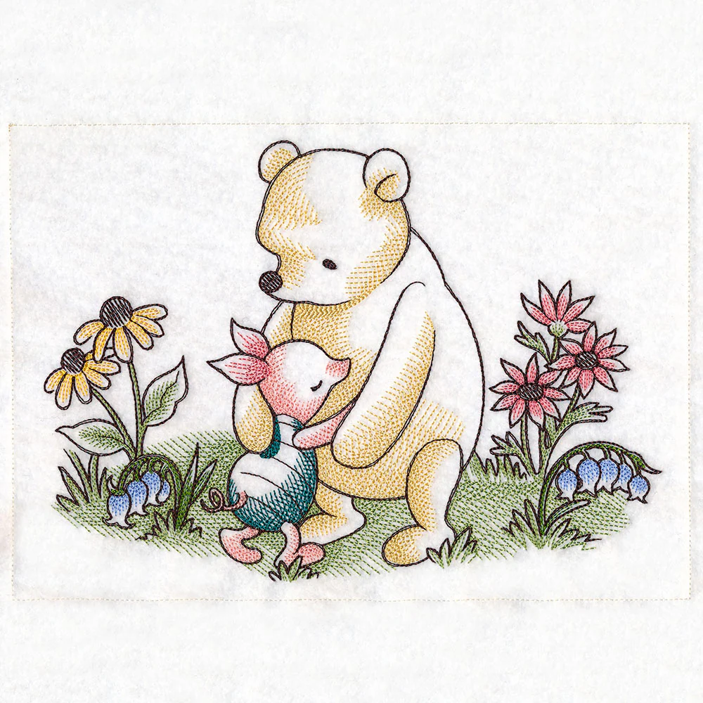 Pooh Bear and Friends Hugging - Image 2