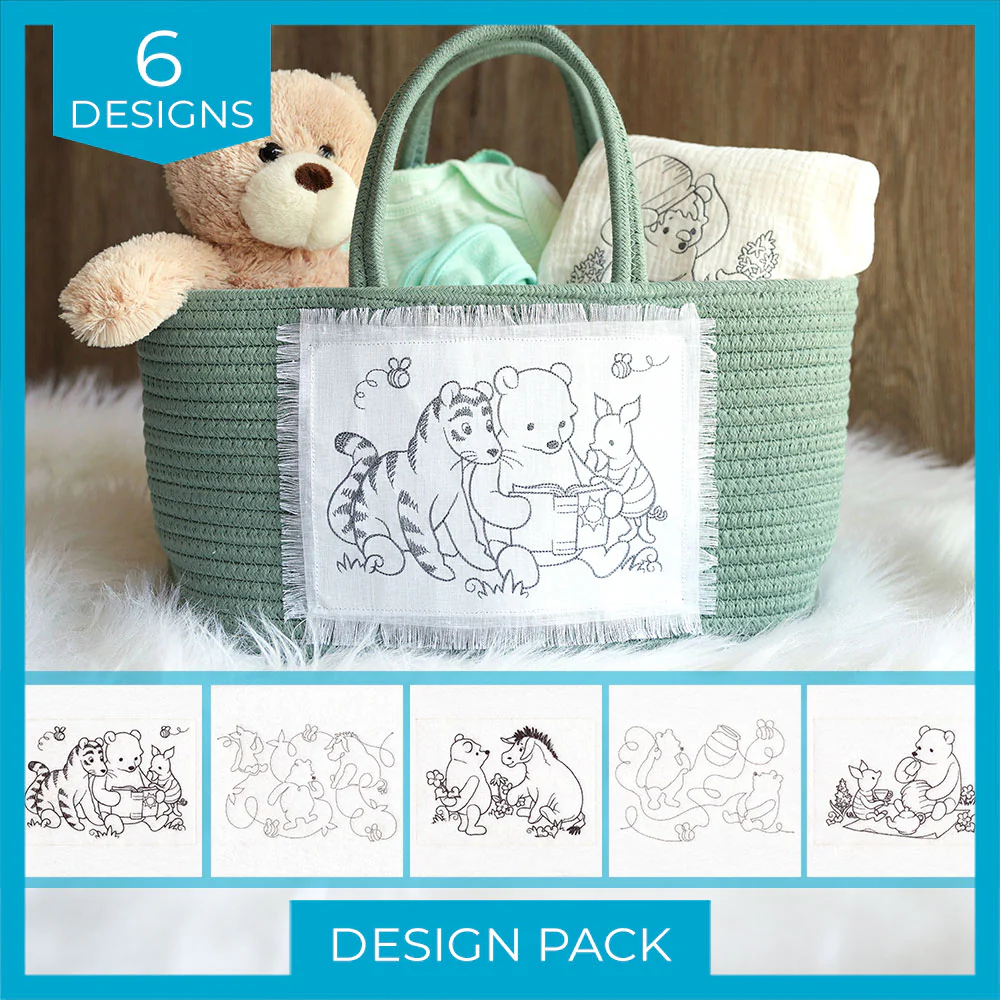 Pooh Bear Sketches Design Pack - Image 33