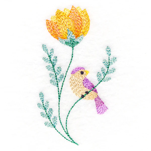 Precious Bird Perched on Petals - Image 5