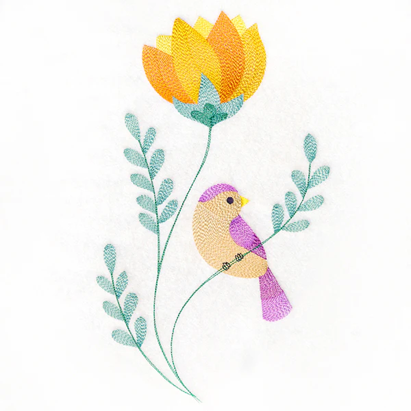 Precious Bird Perched on Petals - Image 6