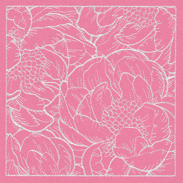 Pretty Petal Square - Peonies - Image 2