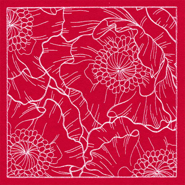 Pretty Petal Square - Poppies