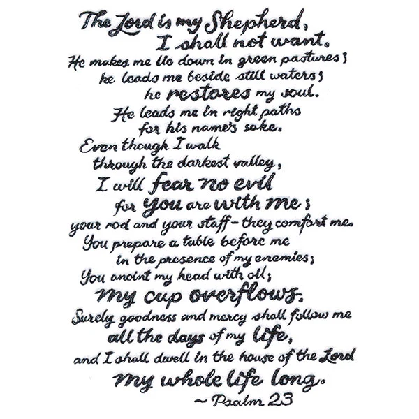 Psalm 23 Scripture - Image 3