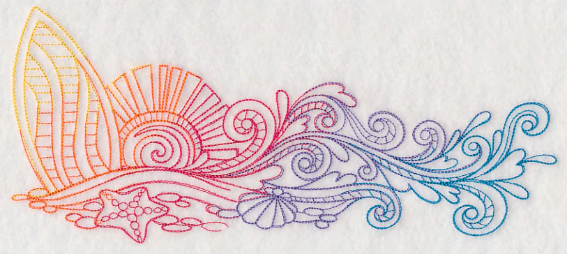 Rainbow Surfboard