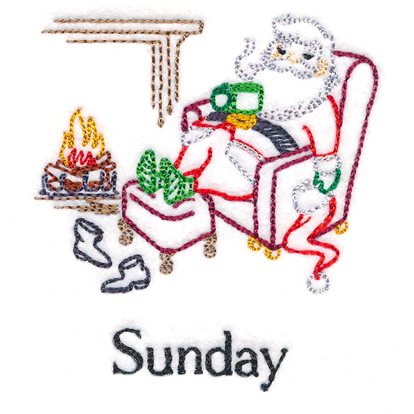 Relaxing Santa on Sunday (Vintage) - Image 2