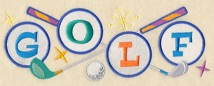 Retro Golf Border - Image 2