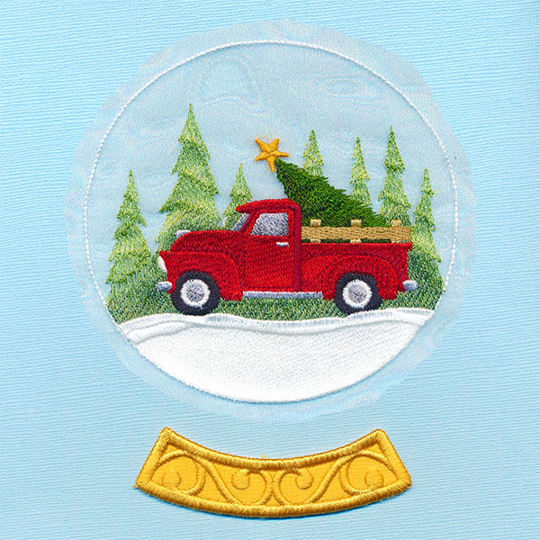 Retro Truck Snowglobe (Organza) - Image 2
