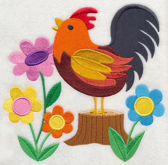 Rooster and Spring Blooms - Image 6