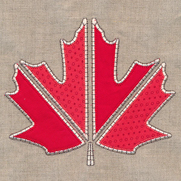 Rustic Autumn Maple Leaf (Heirloom Applique) - Image 3