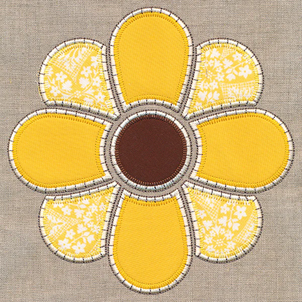 Rustic Autumn Sunflower (Heirloom Applique) - Image 3