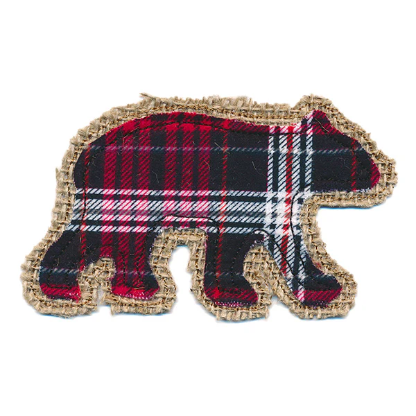 Rustic Bear Christmas Ornament (In-the-Hoop) - Image 2