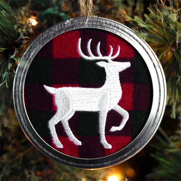 Rustic Christmas Jar Cover - Deer - Image 5