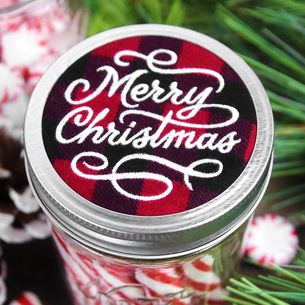 Rustic Christmas Jar Cover - Merry Christmas - Image 6