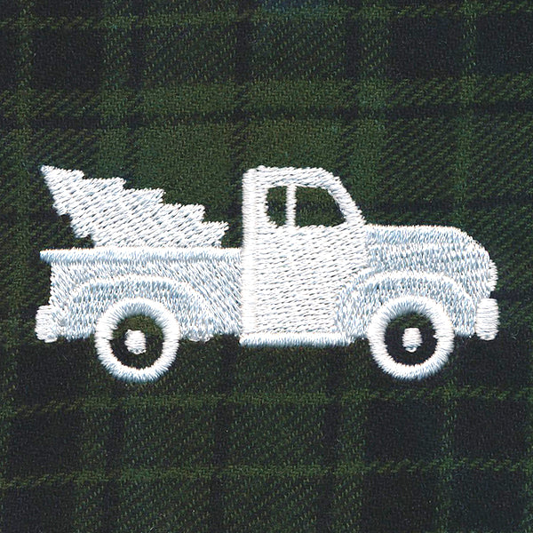 Rustic Christmas Jar Cover - Retro Truck - Image 6