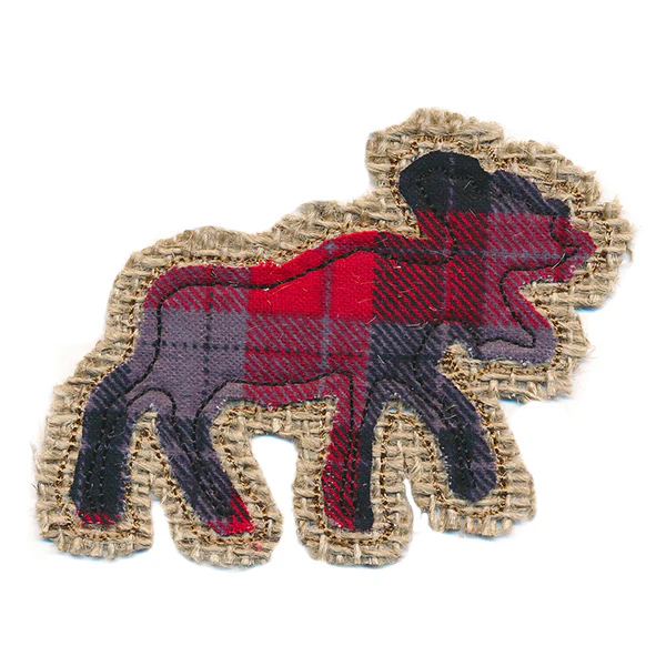 Rustic Moose Christmas Ornament (In-the-Hoop) - Image 4