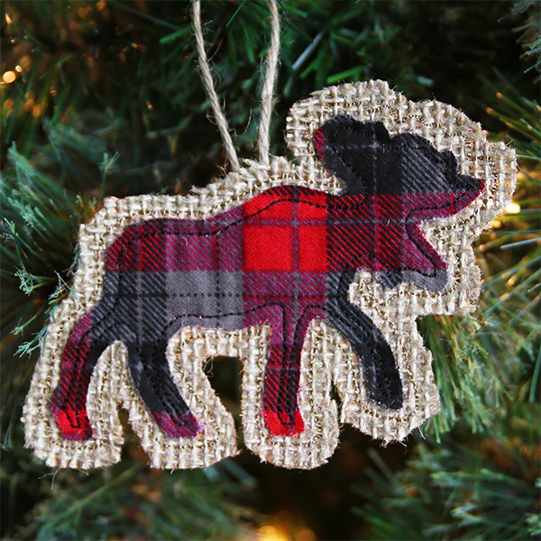 Rustic Moose Christmas Ornament (In-the-Hoop) - Image 5