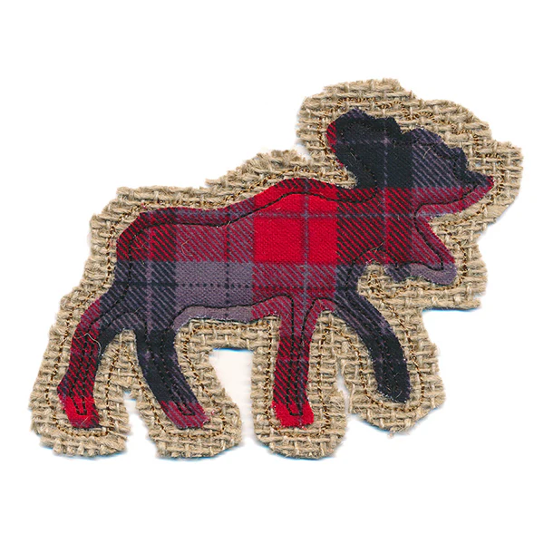 Rustic Moose Christmas Ornament (In-the-Hoop) - Image 6