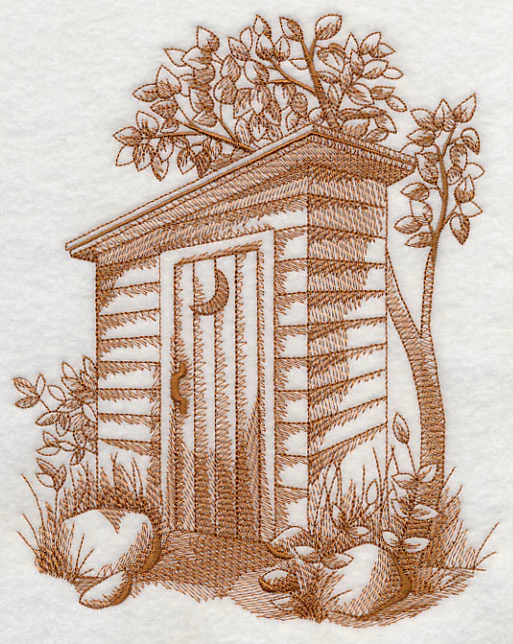 Rustic Outhouse 2 (Toile) - Image 4