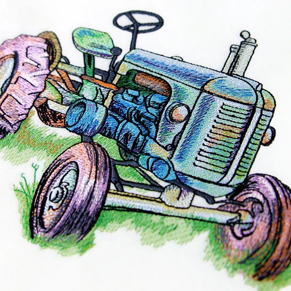 Rustic Tractor in Watercolor - Image 4