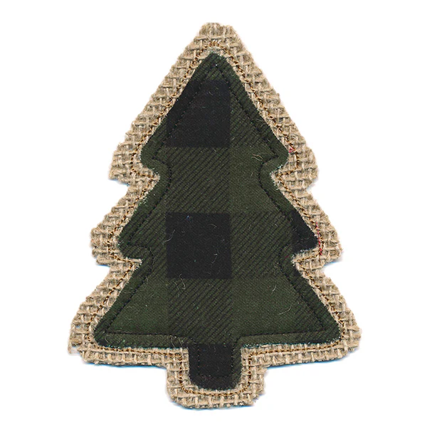 Rustic Tree Christmas Ornament (In-the-Hoop) - Image 2