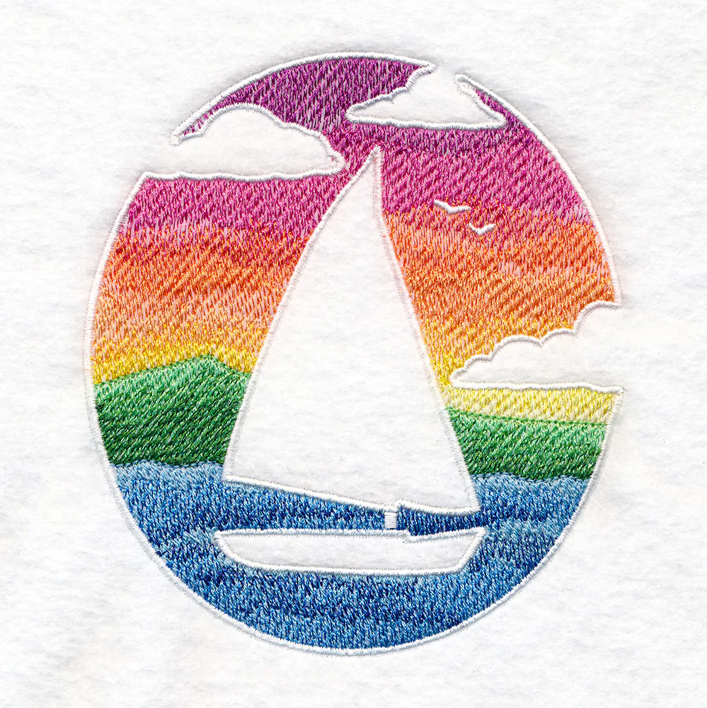 Sailboat and Sunset (Embossed) - Image 6