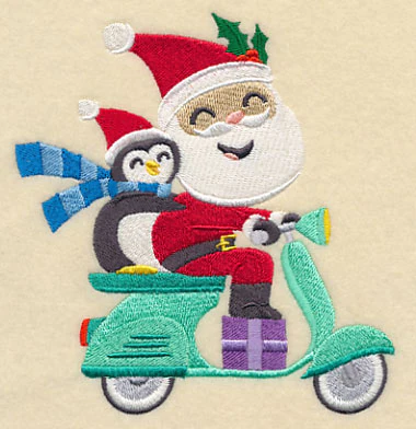 Santa on the Go Scooter - Image 2