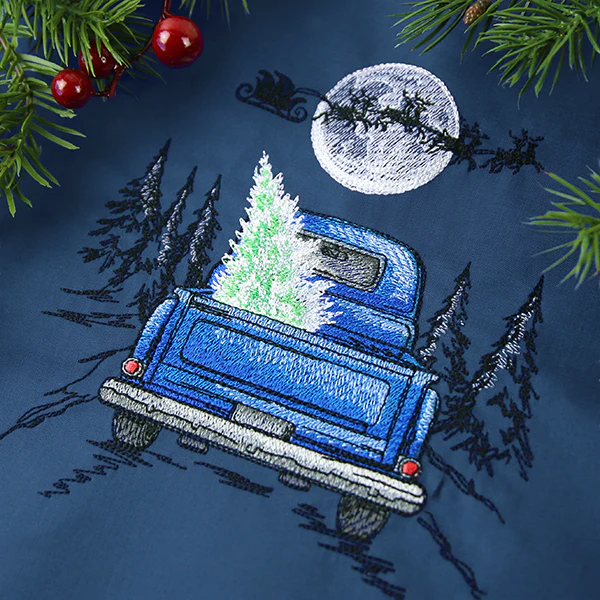 Santa's Flight Retro Truck Scene - Image 4