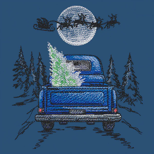 Santa's Flight Retro Truck Scene - Image 5